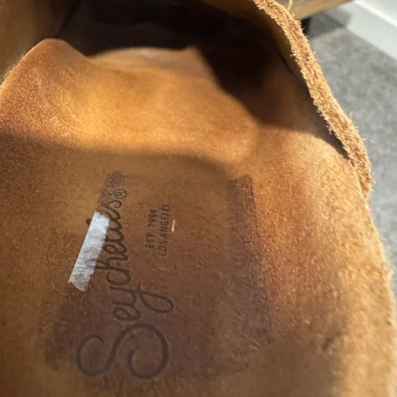 Seychelles Tan Suede Wonen's Loafers - Picture 3 of 4